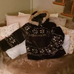 Oversized winter coat